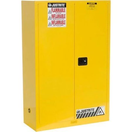 JUSTRITE Justrite Flammable Cabinet With Manual Close Double Door 45 Gallon 894500
